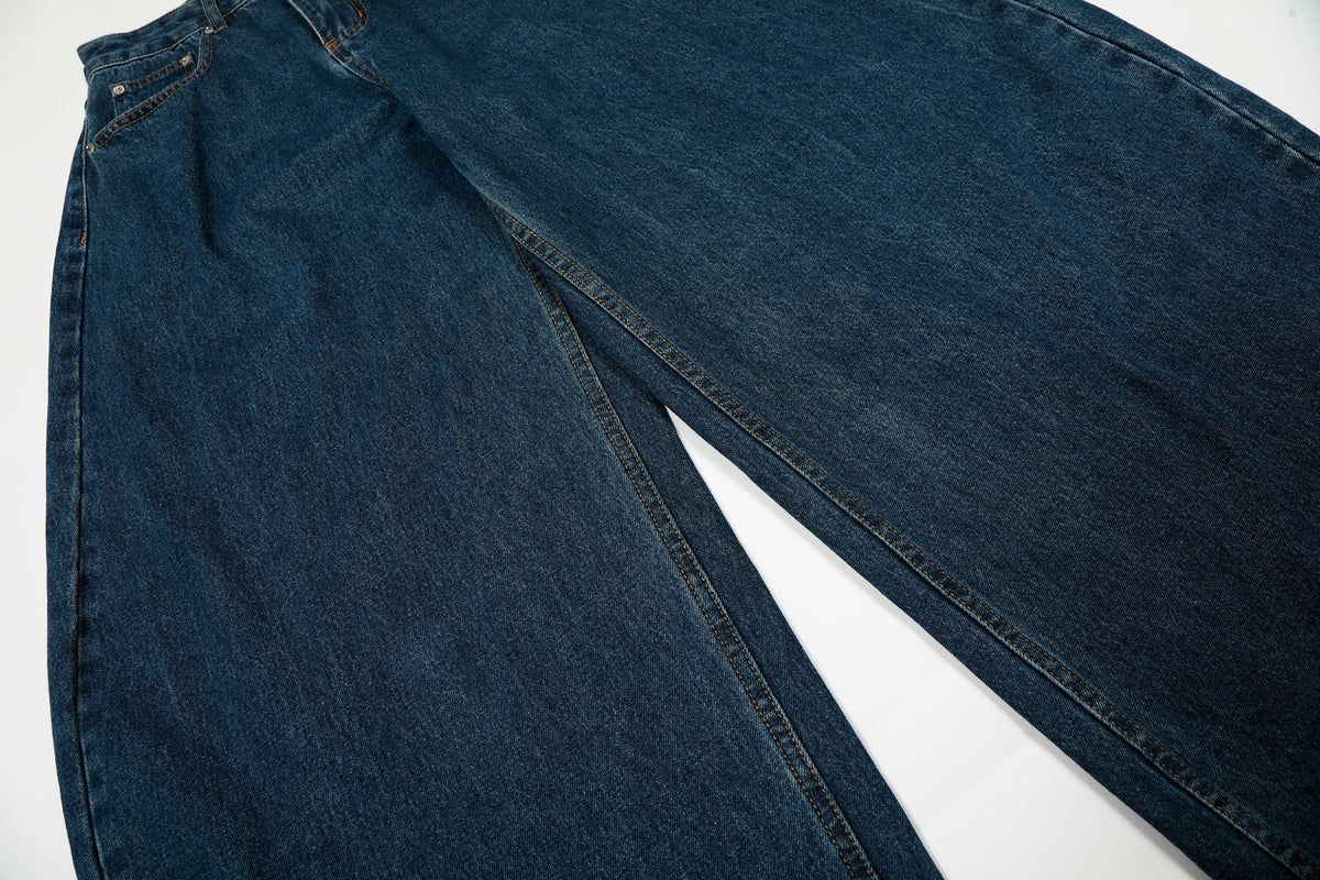 Madxmarx Deep Indigo Balloon Wide-Leg Jeans