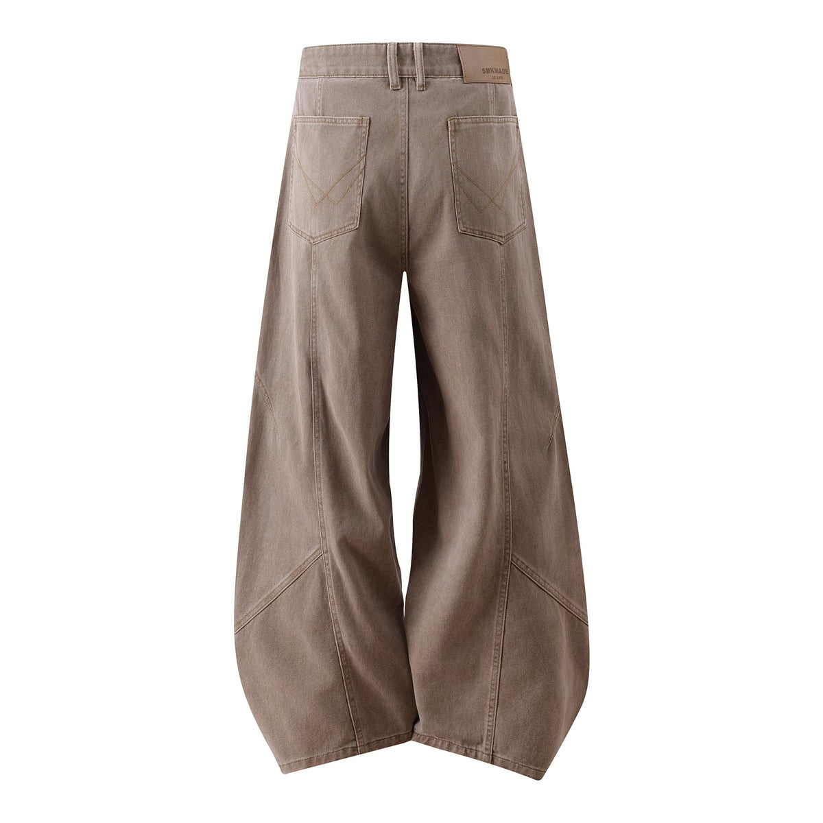 Madxmarx Curved-Panel Balloon Wide-Leg Jeans