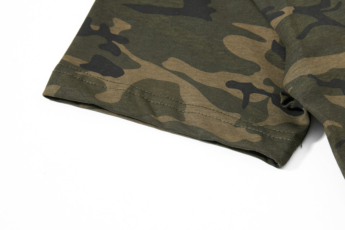 Madxmarx Camo Script Graphic T-Shirt