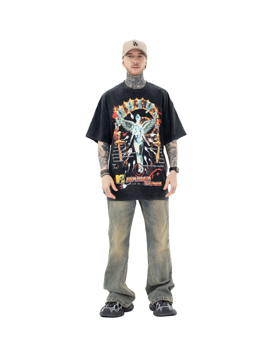 Camiseta gráfica del ángel del infierno