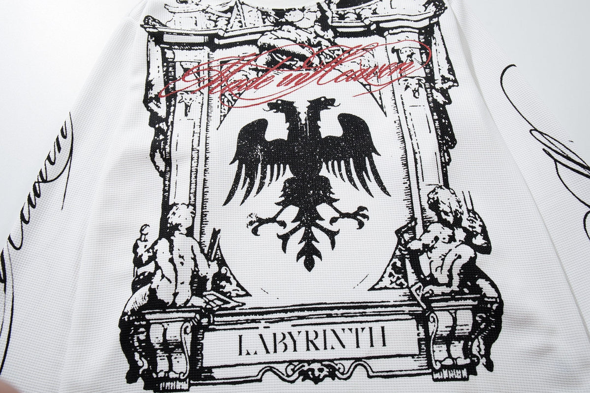 Madxmarx Gothic Crest Graphic Long Sleeve