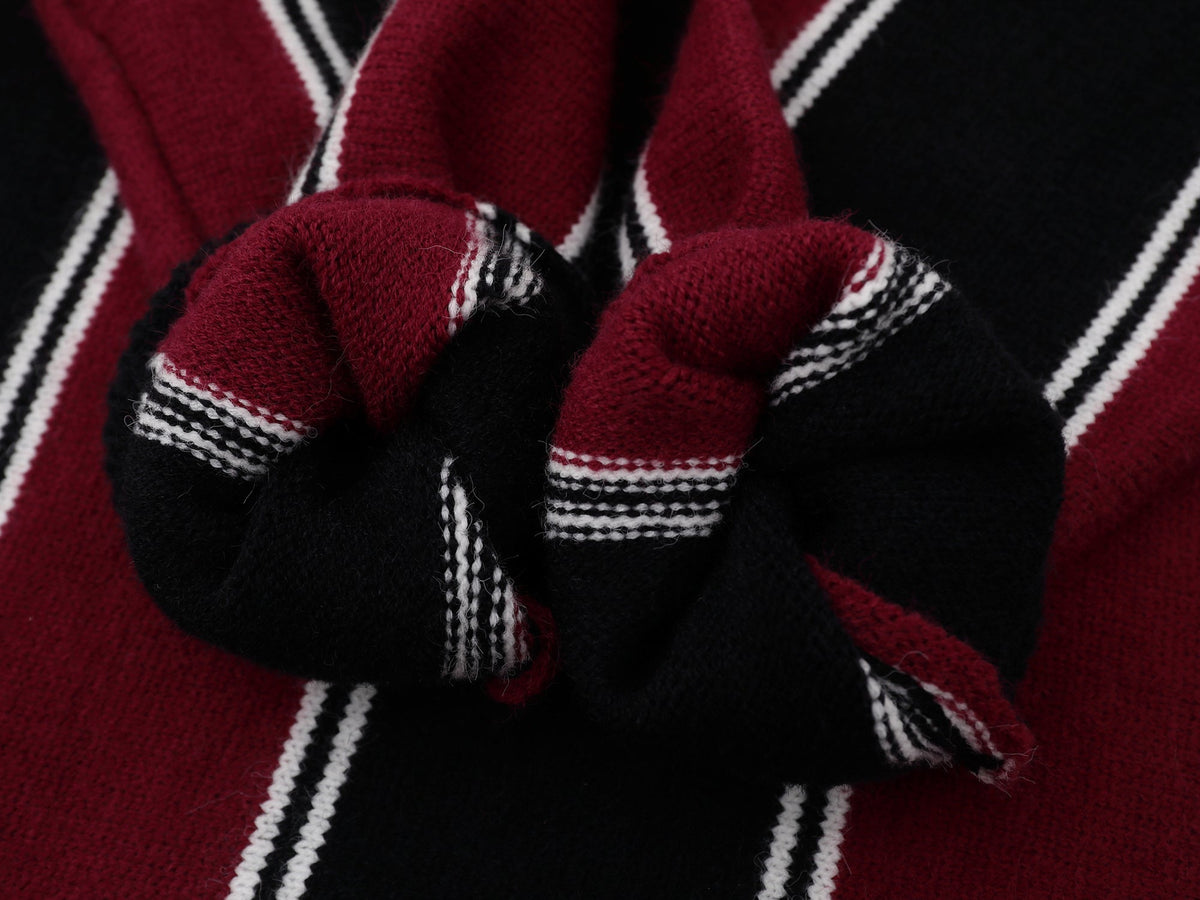 Madxmarx Collegiate Stripe Knit Sweater