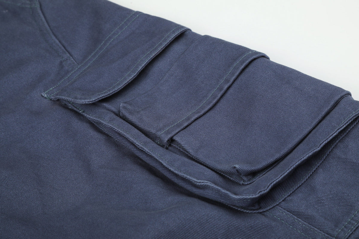 Madxmarx Washed Multi-Pocket Cargo Pants