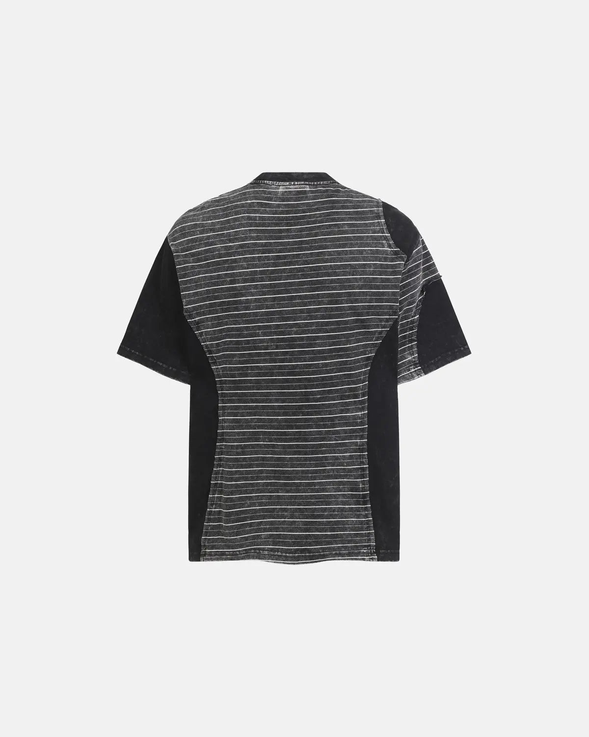 Striped Patchwork Washed T-Shirt