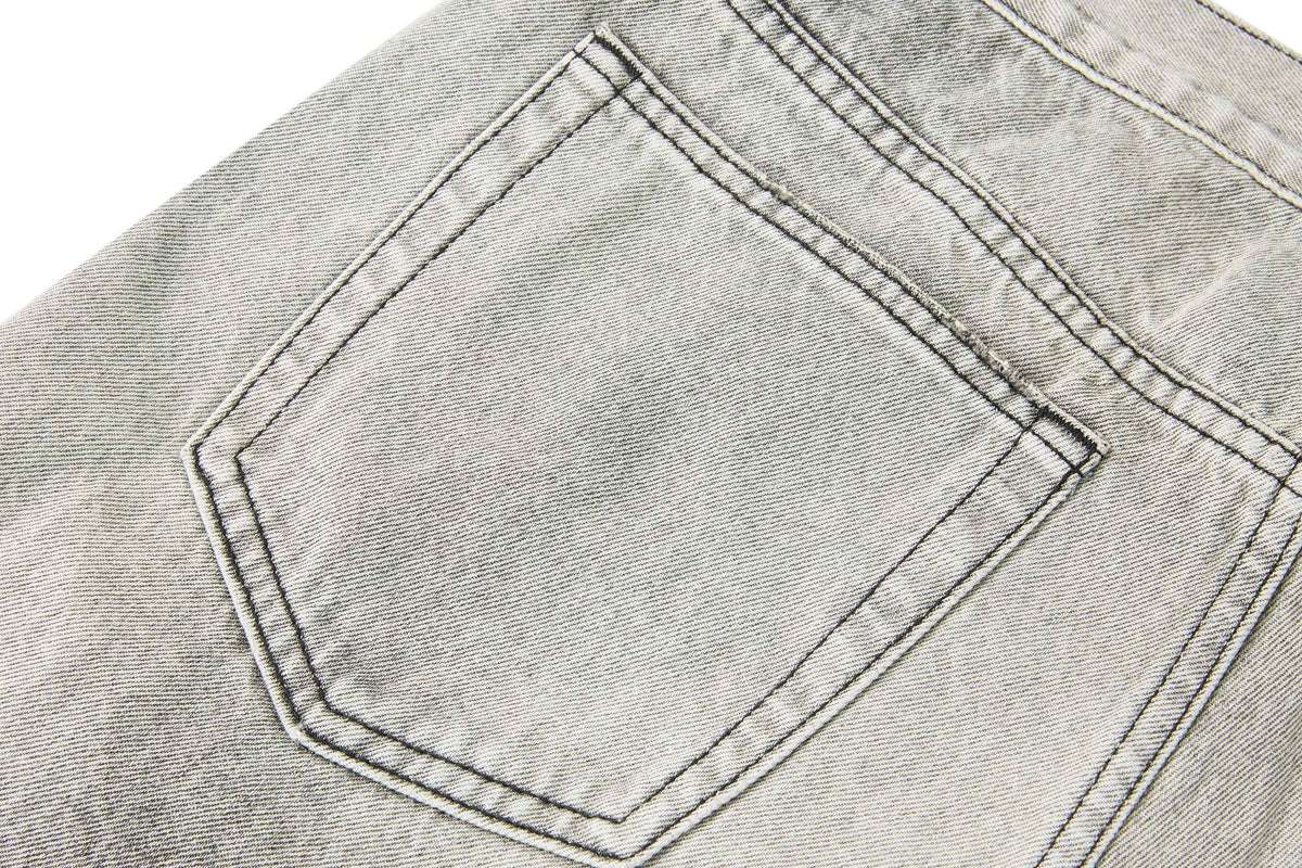 Madxmarx Washed Whisker Wide-Leg Jeans