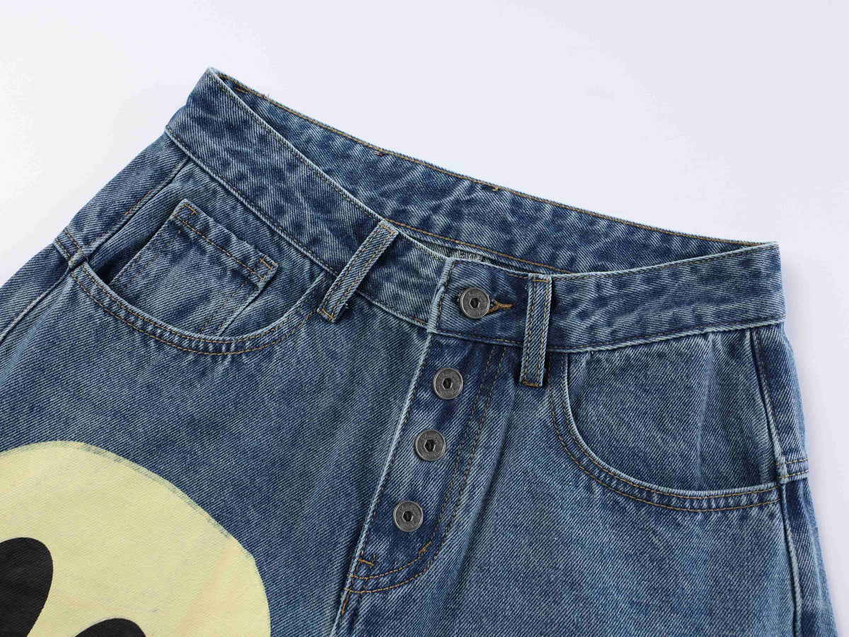 Madxmarx 1990 Graphic Wide-Leg Jeans