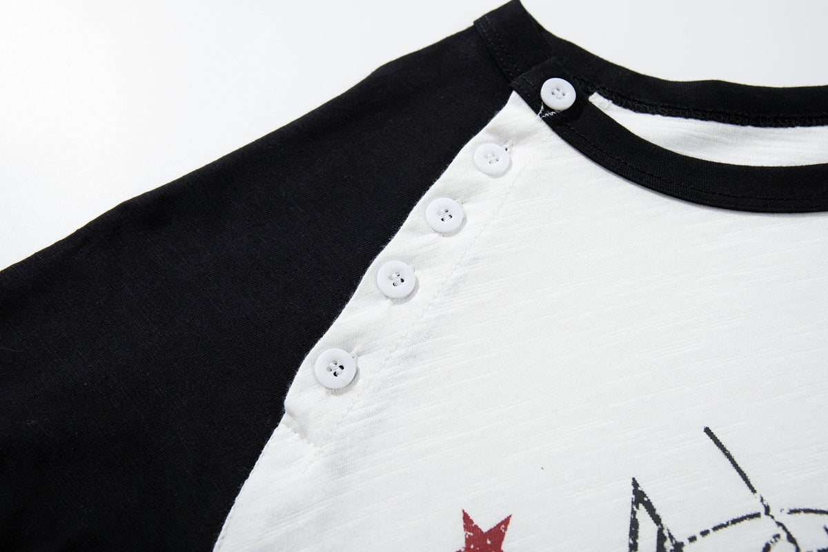 Madxmarx Music Notes Raglan Long Sleeve