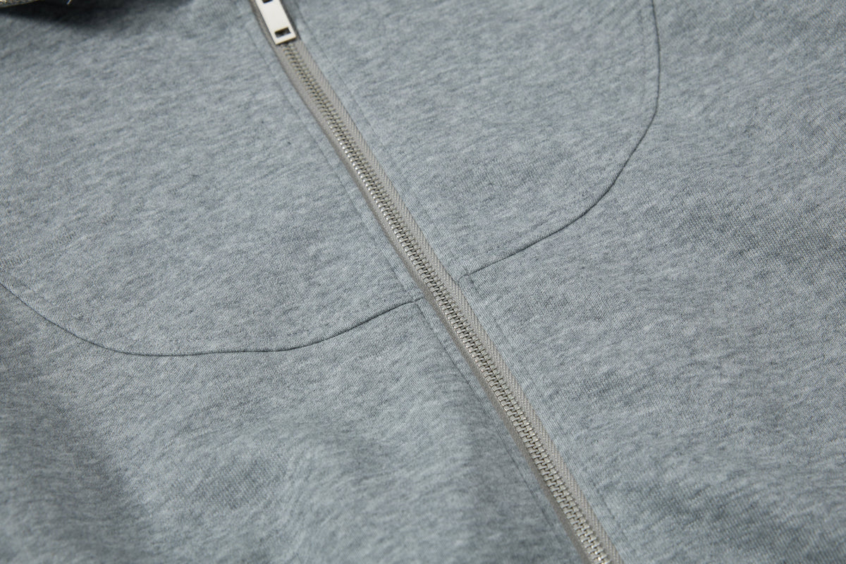 Madxmarx Curved Panel Full-Zip Hoodie