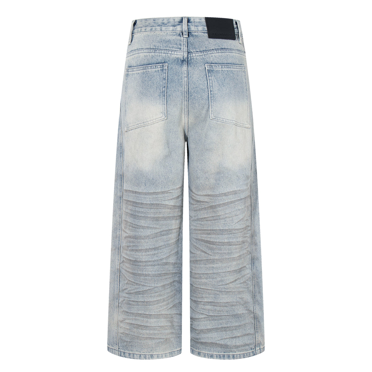 Madxmarx Heavy Whisker Destroyed Wide-Leg Jeans