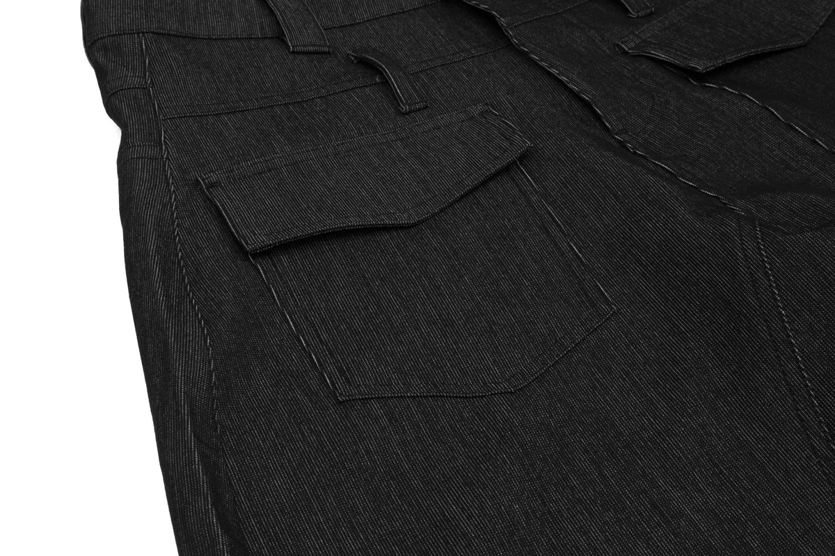 Pantalones de mezclilla utilitarios de pierna ancha Madxmarx