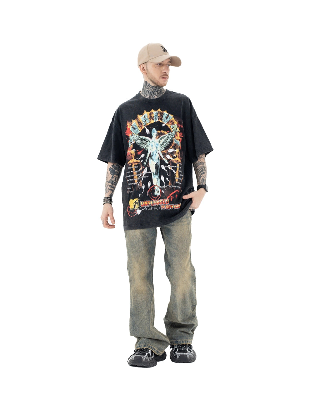 Camiseta gráfica del ángel del infierno