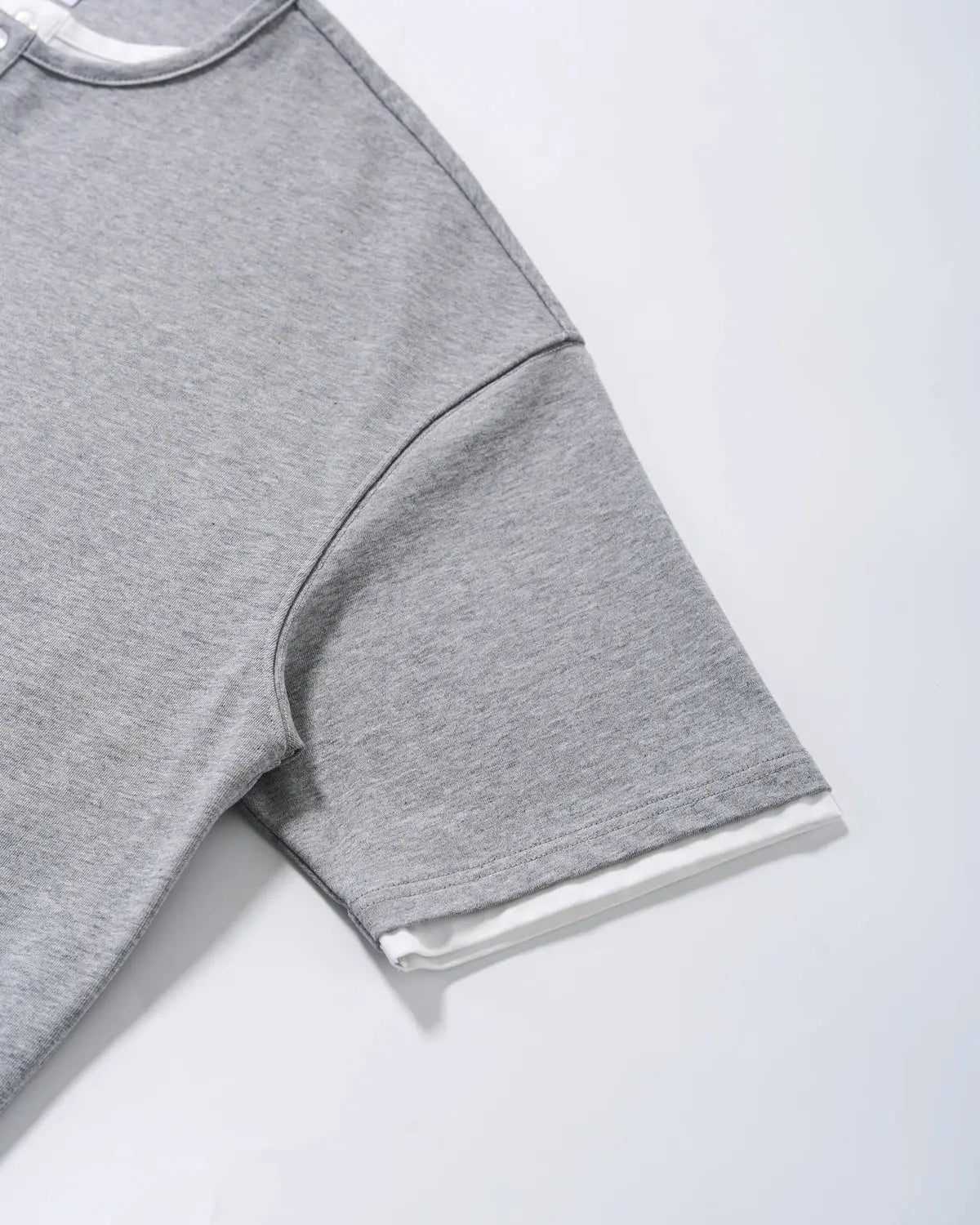 Old Money Layered Henley T-Shirt