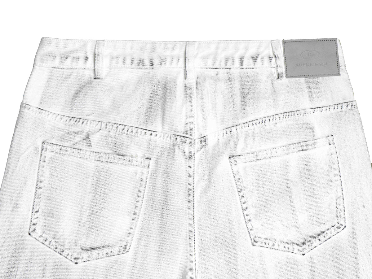 Madxmarx Washed Ruched Flared Jeans