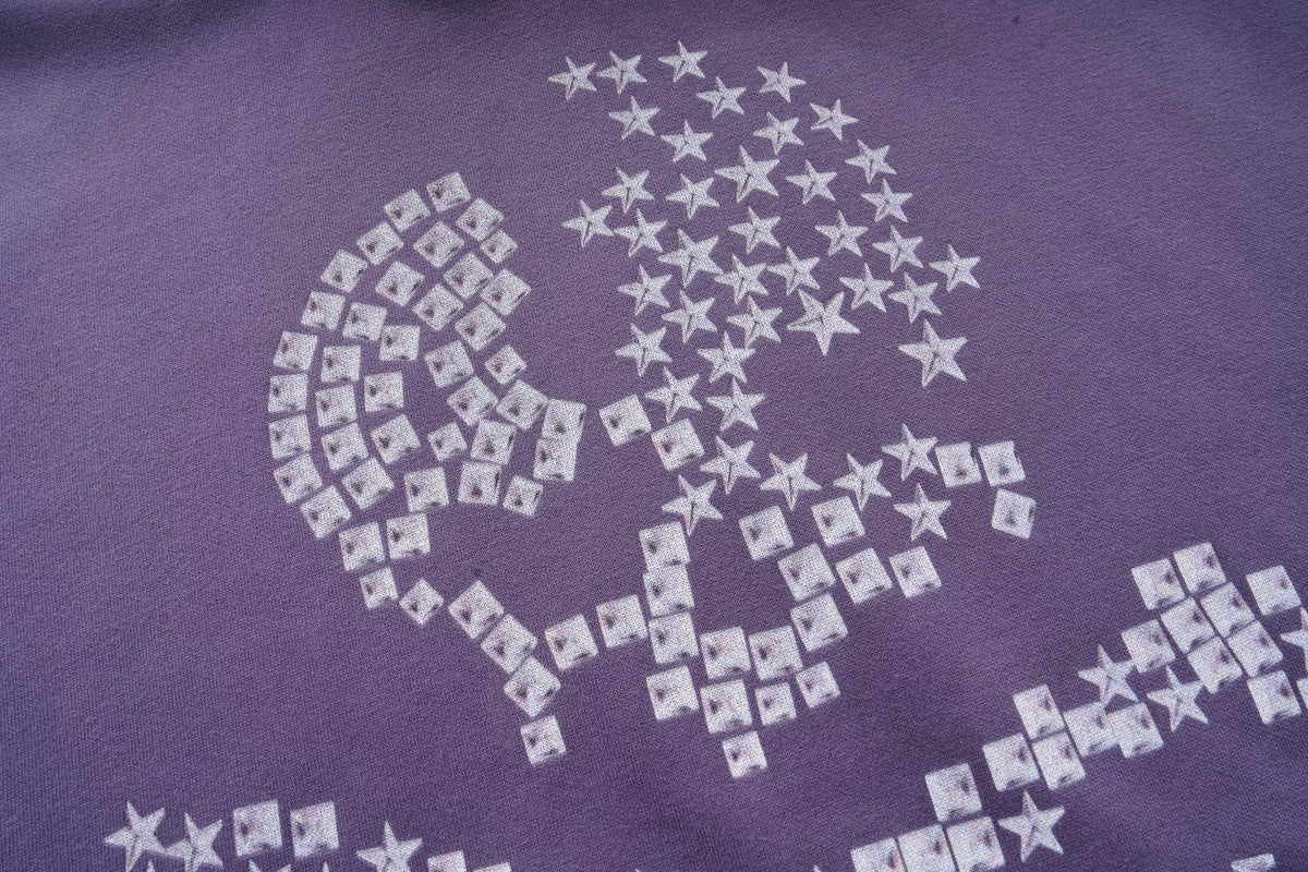 Madxmarx Rhinestone Skull Pullover Hoodie