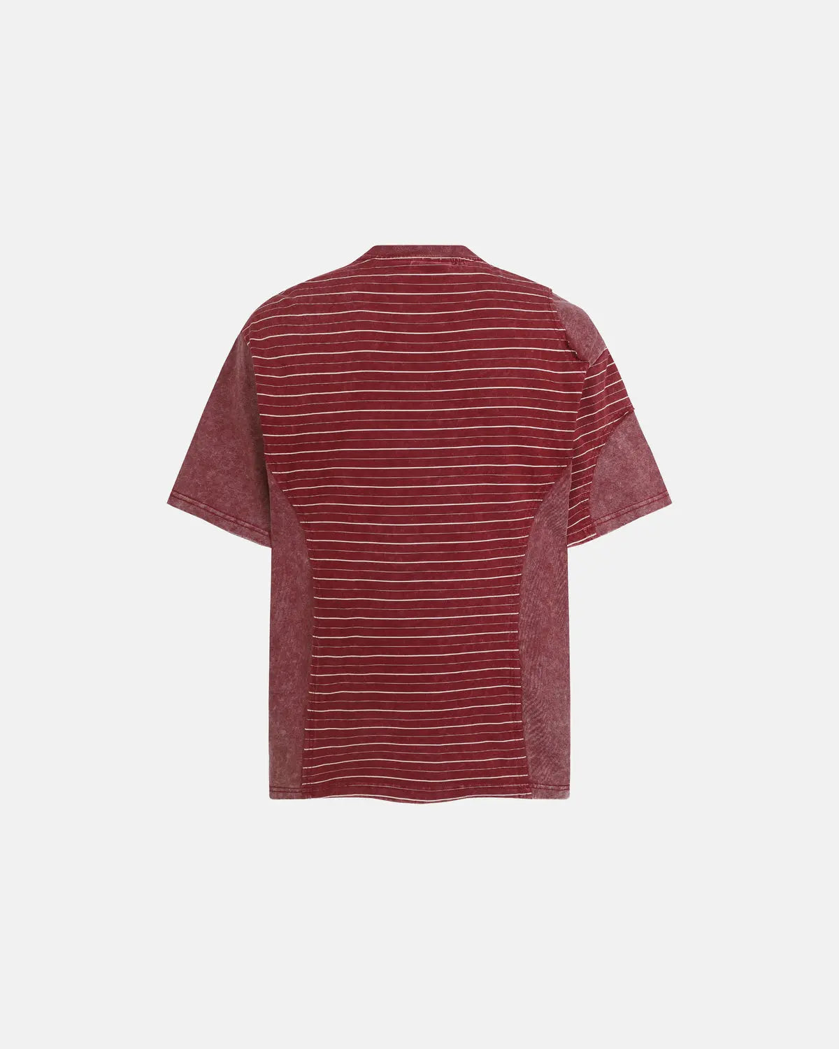 Striped Patchwork Washed T-Shirt