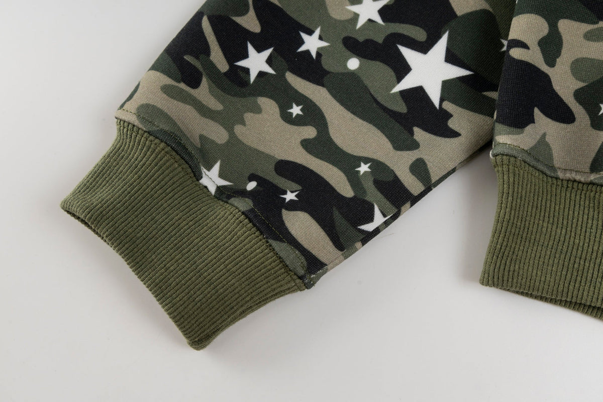 Madxmarx Camo Kitty Ear Zip Hoodie