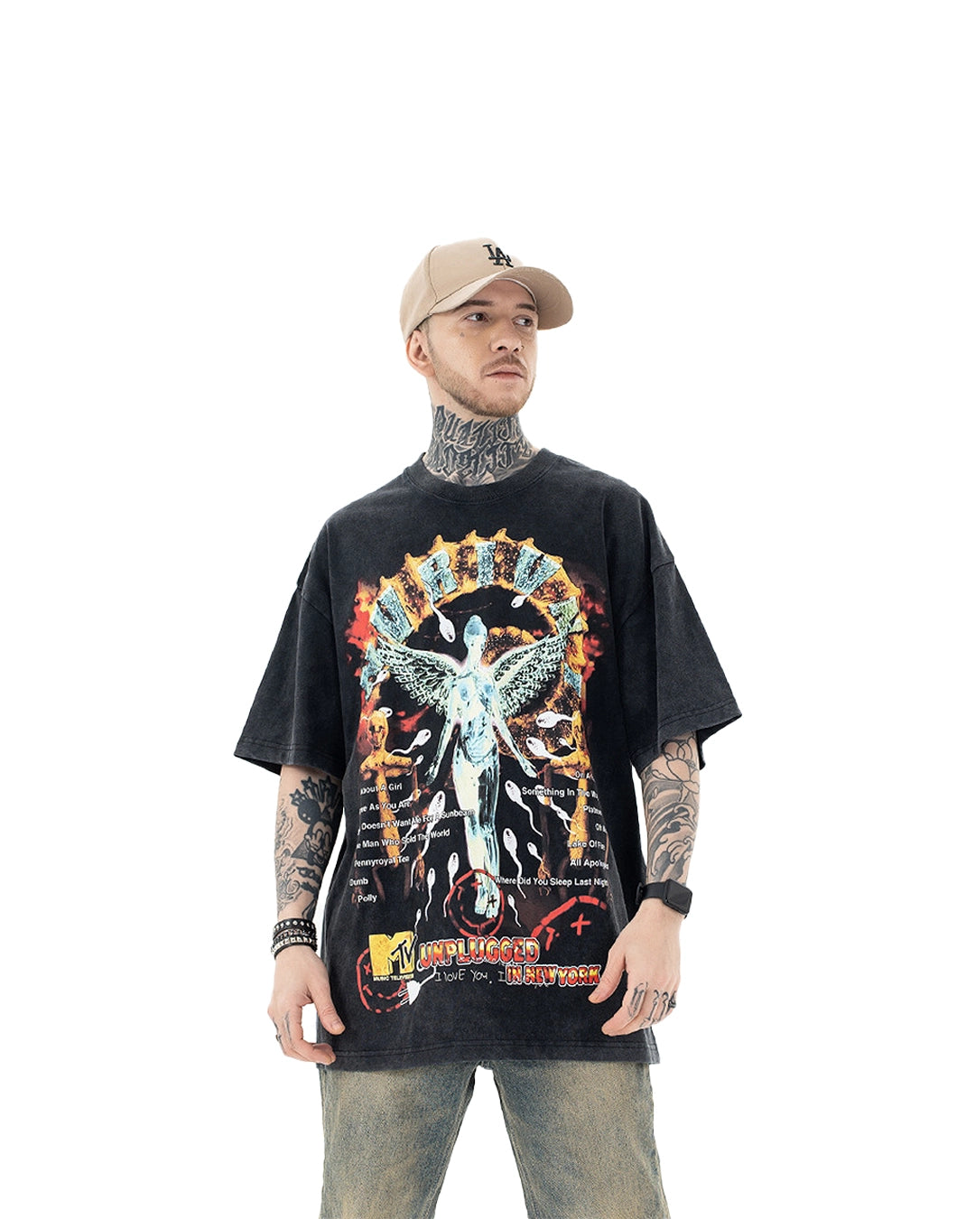 Camiseta gráfica del ángel del infierno