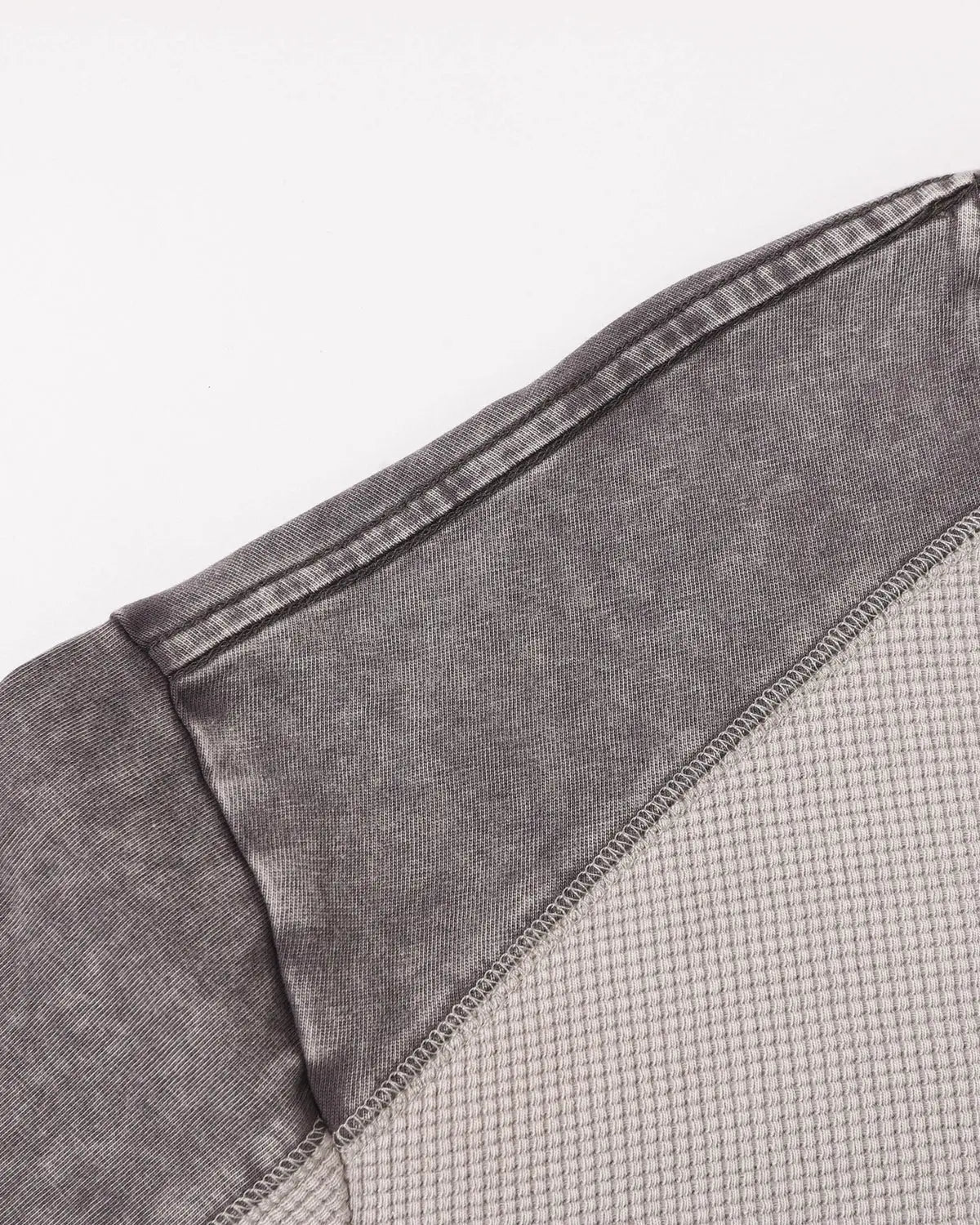 Textured Patchwork Washed T-Shirt
