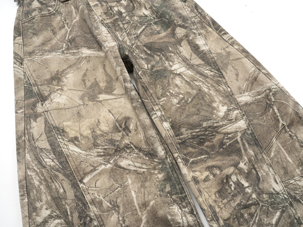 Madxmarx Forest Camo Wide-Leg Pants