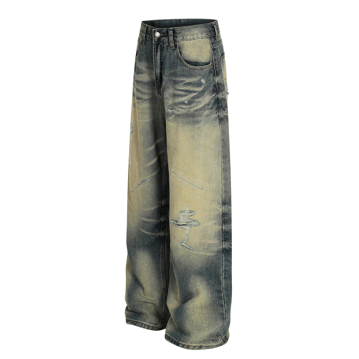 Madxmarx Vintage Washed Distressed Jeans
