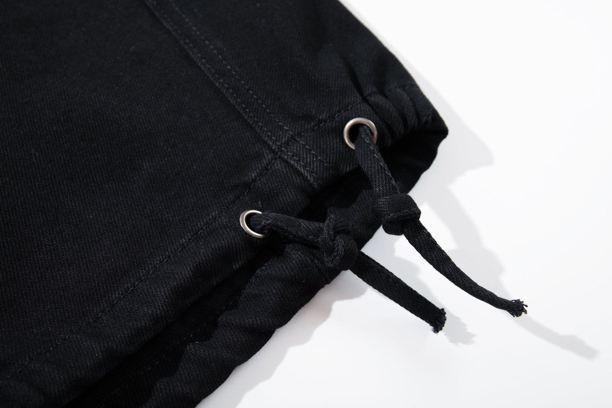 Madxmarx Tactical Distressed Wide-Leg Pants