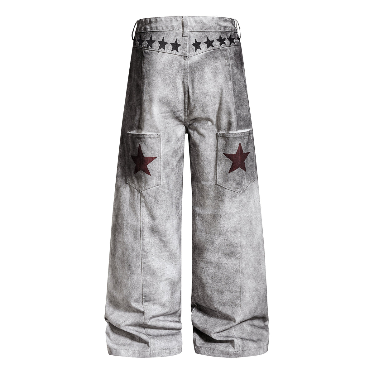Pantalon large délavé à motif graphique Madxmarx
