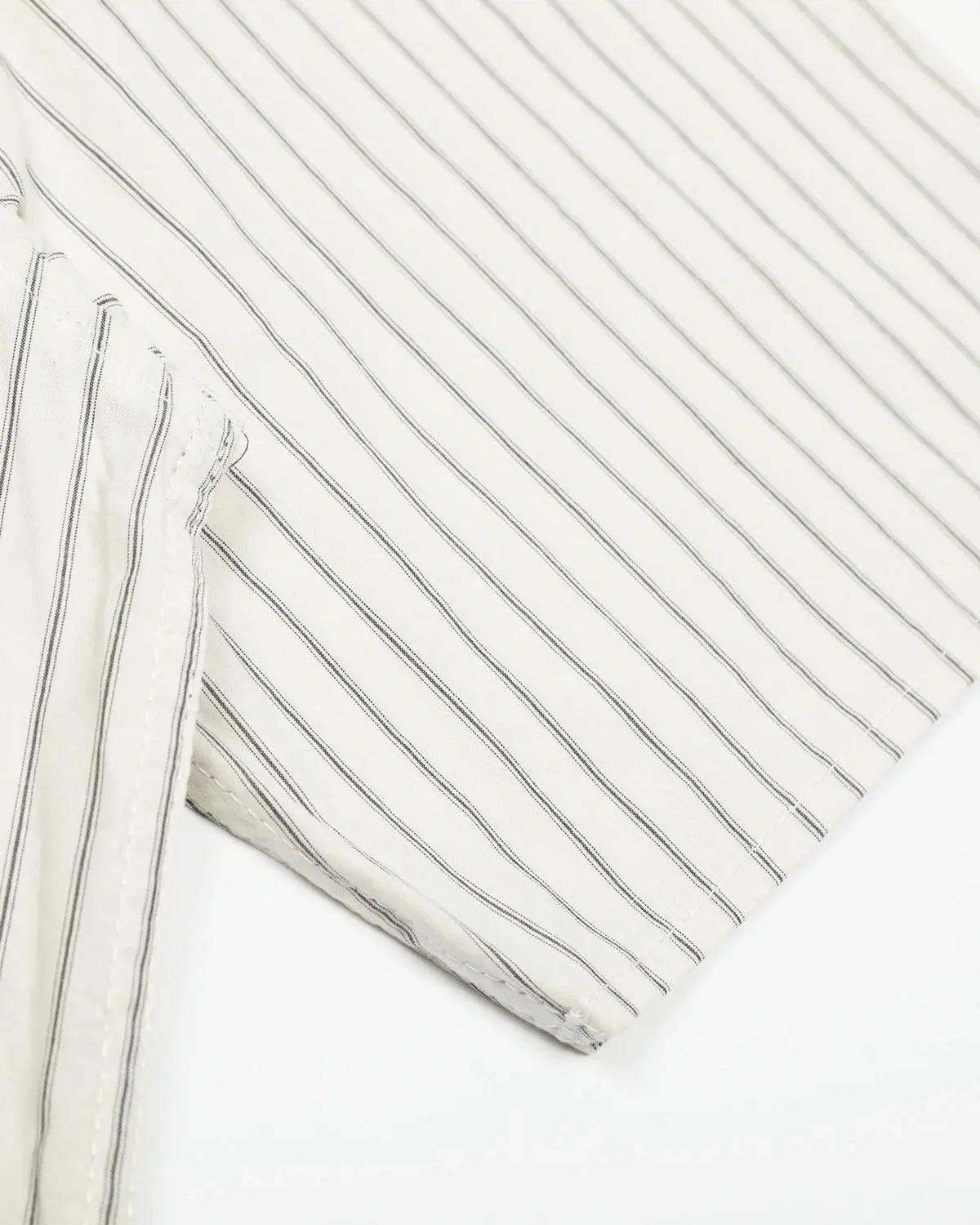 Striped Embroidered Short-Sleeve Shirt