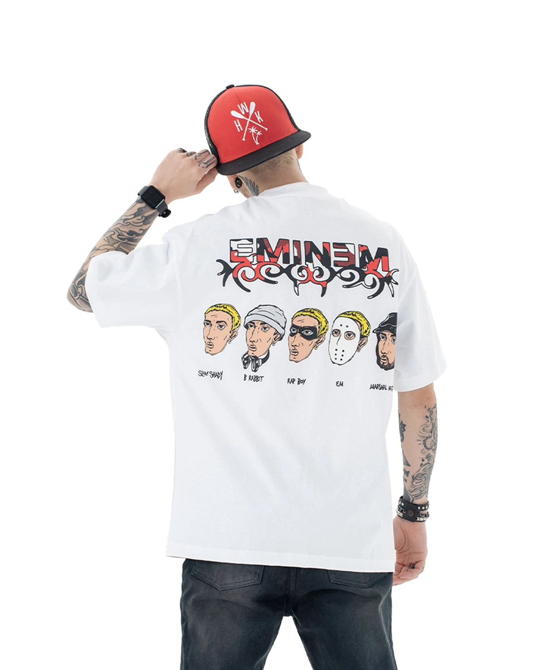 Camiseta gráfica con parodia de Eminem