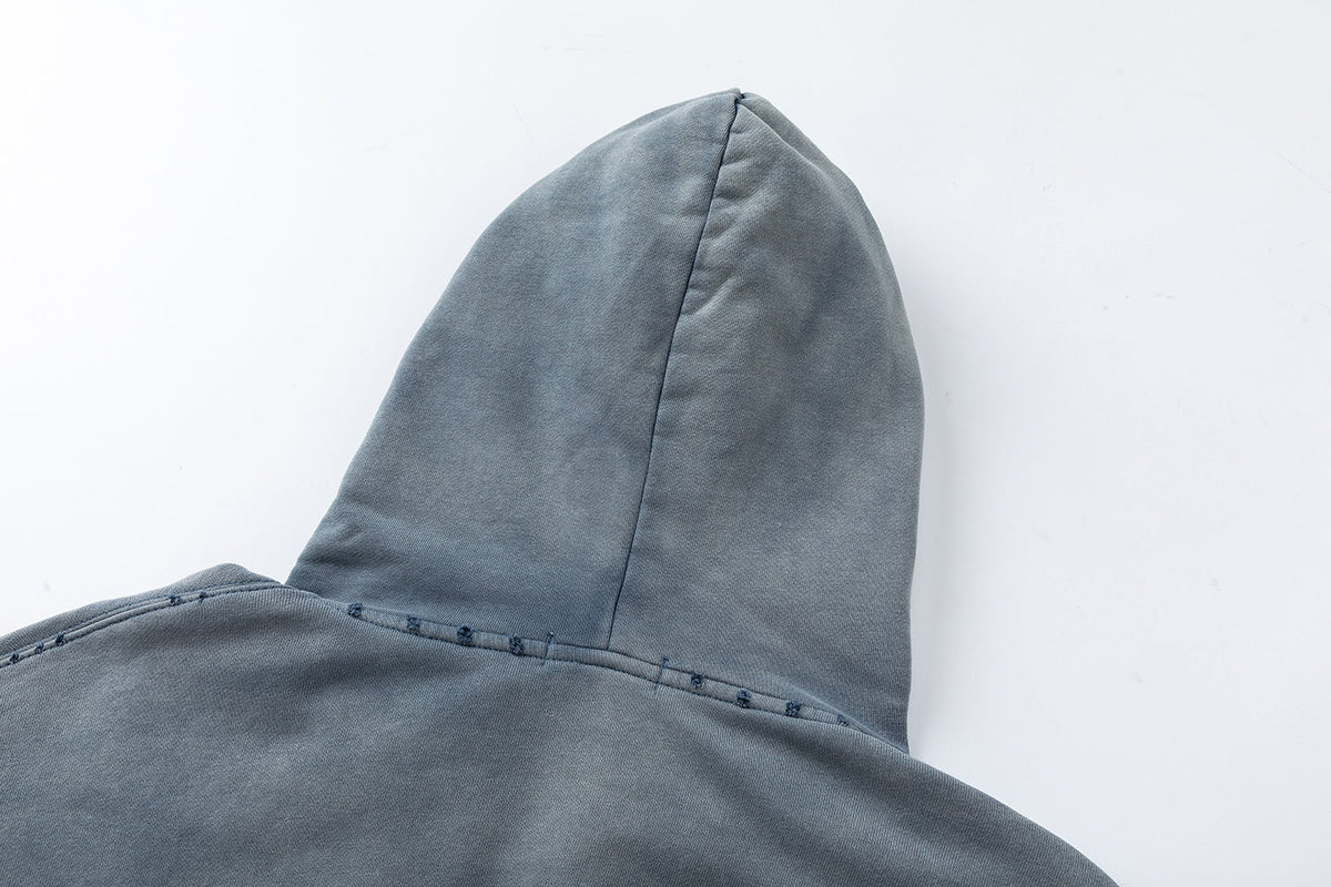 Madxmarx Vintage Patch Zip-Up Hoodie