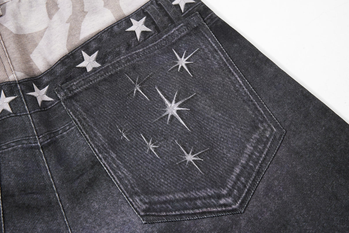 Madxmarx Layered Distressed Balloon Jeans