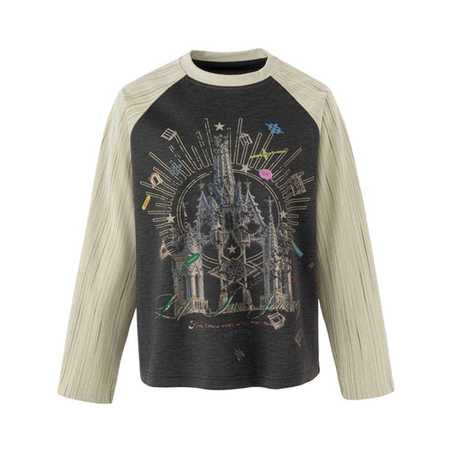 Madxmarx Graphic Raglan Long Sleeve T-Shirt - M / Black