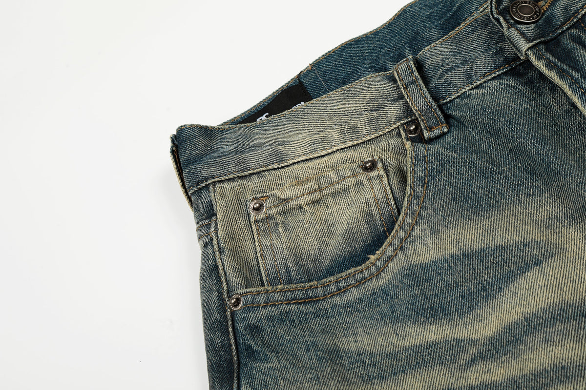 Madxmarx Vintage Washed Distressed Jeans