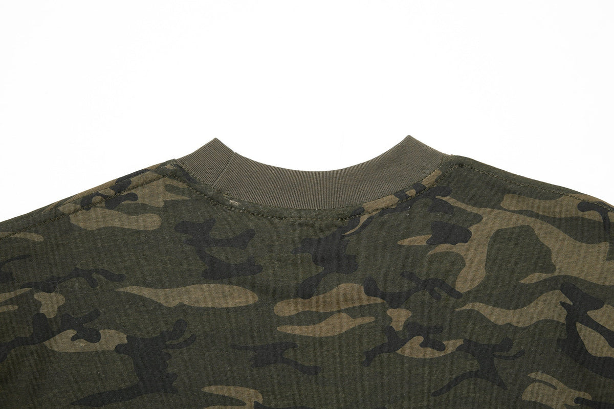 Madxmarx Camo Script Graphic T-Shirt