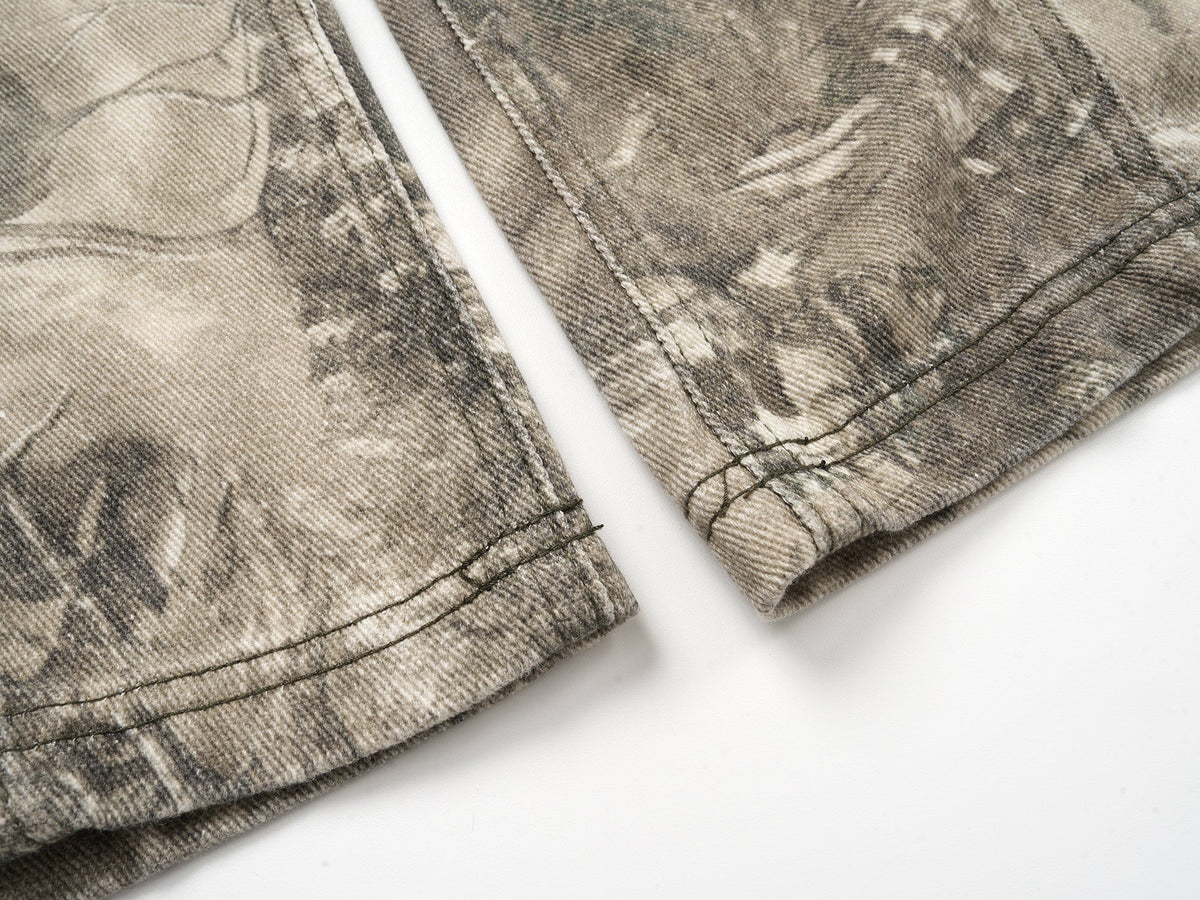 Madxmarx Forest Camo Wide-Leg Pants