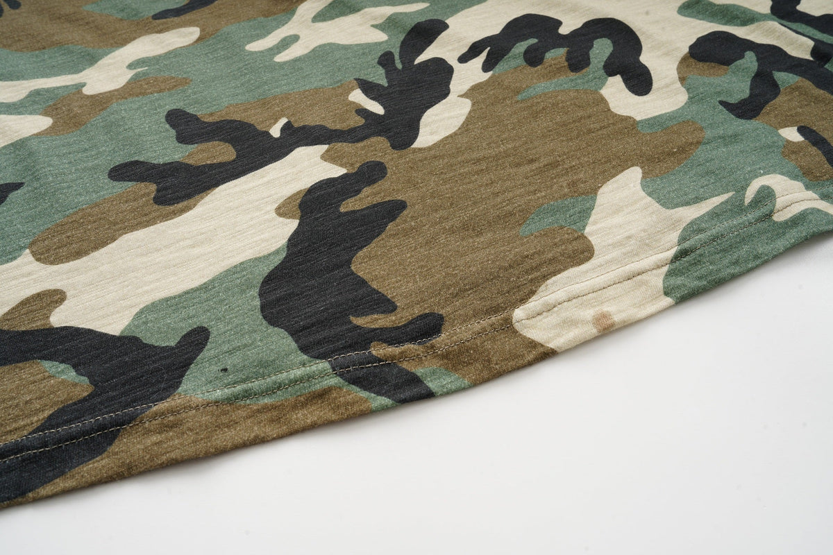 Madxmarx Layered Camo Graphic Long Sleeve Tee