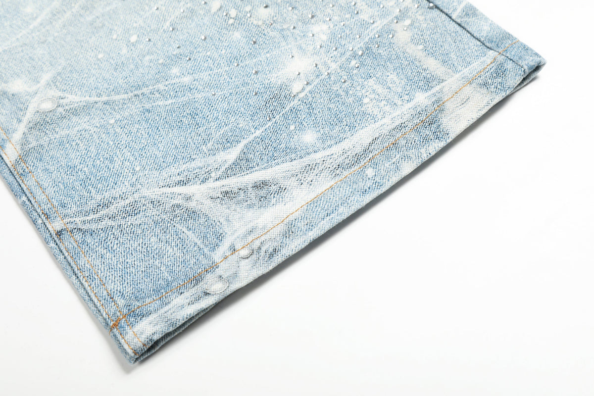 Jeans à jambes larges Ice Web de Madxmarx