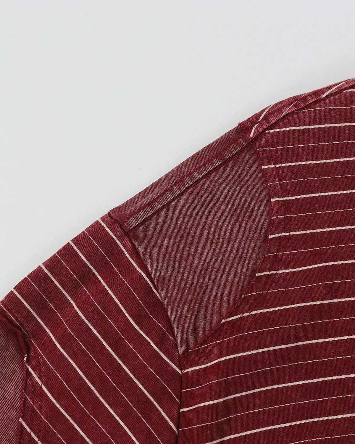 Striped Patchwork Washed T-Shirt