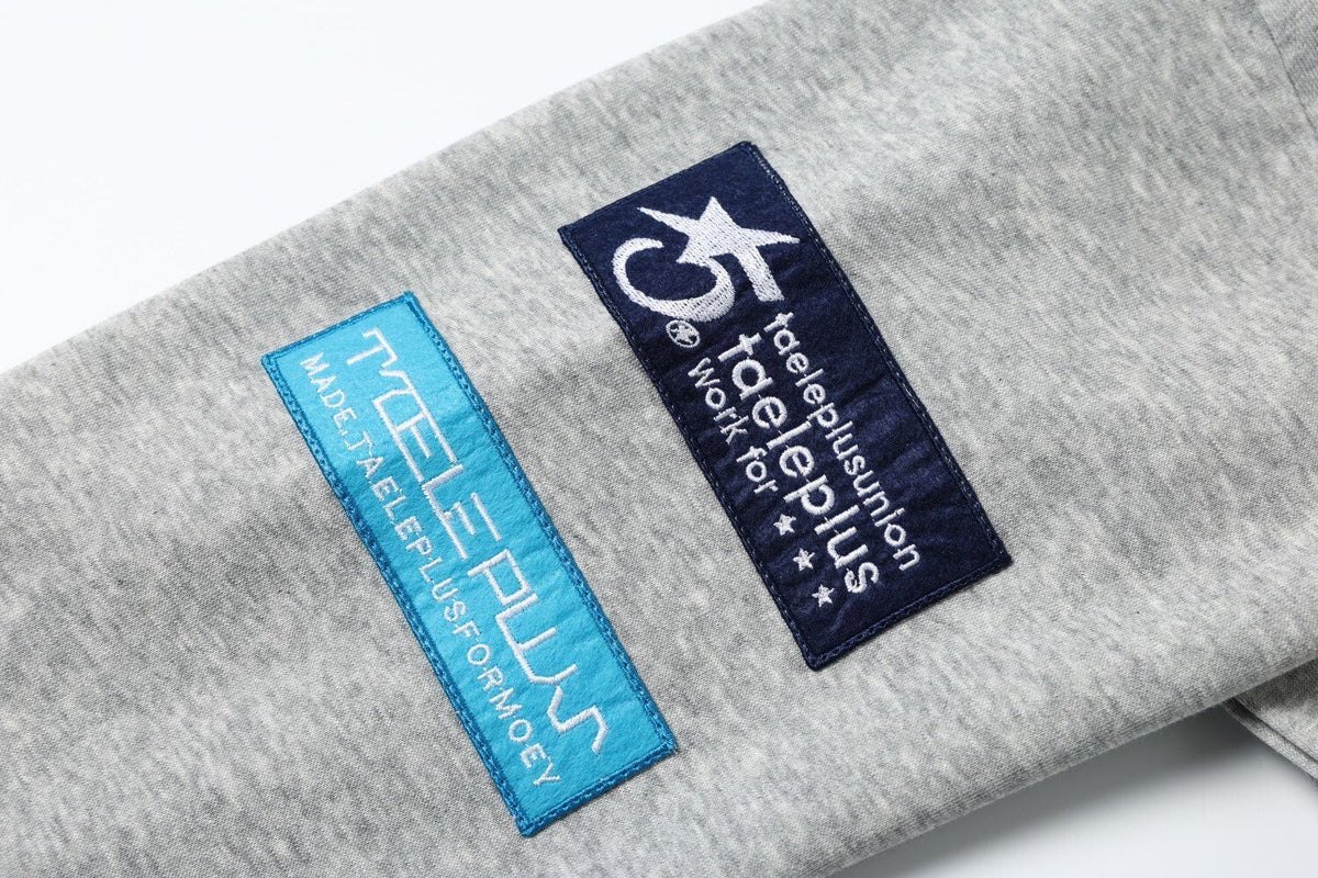 Sudadera tipo polo de patchwork Madxmarx