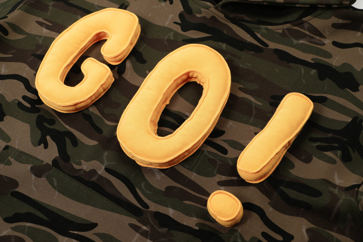 Madxmarx Camo “GO!” Puff Hoodie