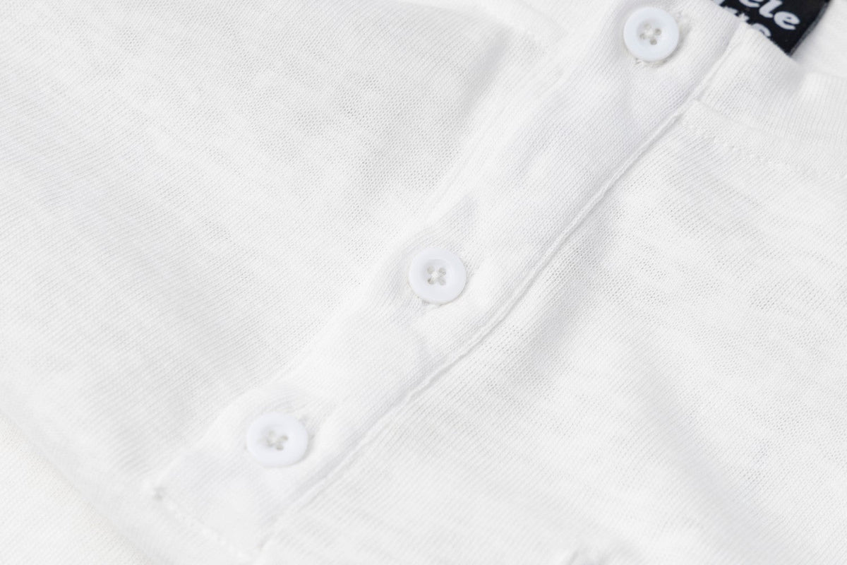 Madxmarx Union Jack Sleeve Henley Long Sleeve Tee