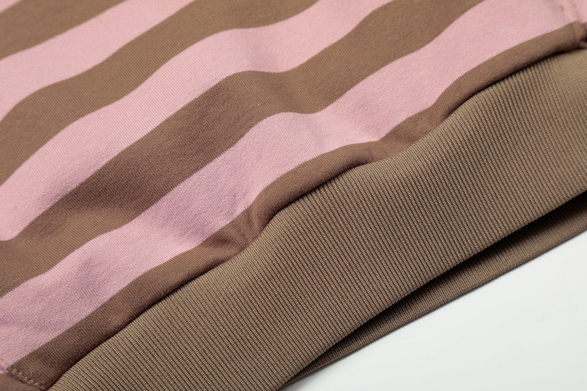 Madxmarx Striped Rugby Hoodie