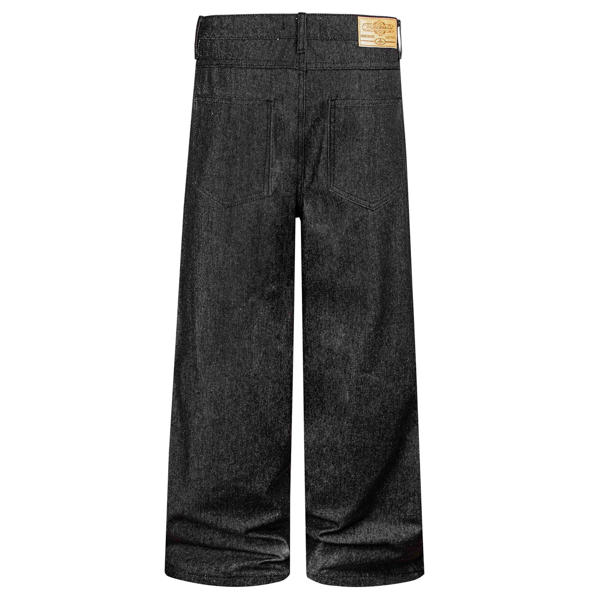 Madxmarx Asymmetric Button-Detail Baggy Jeans