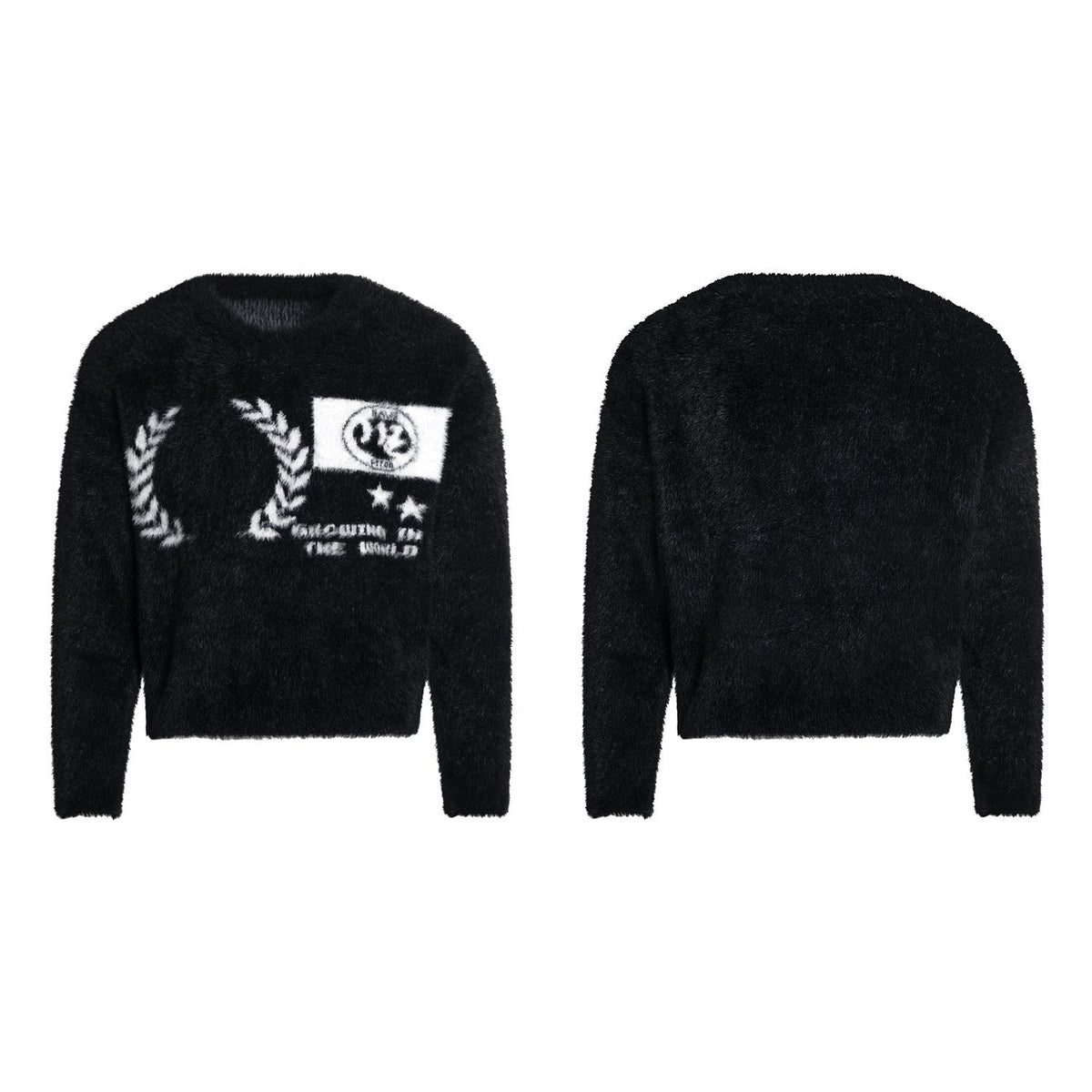 Madxmarx Fluffy Crest Knit Sweater