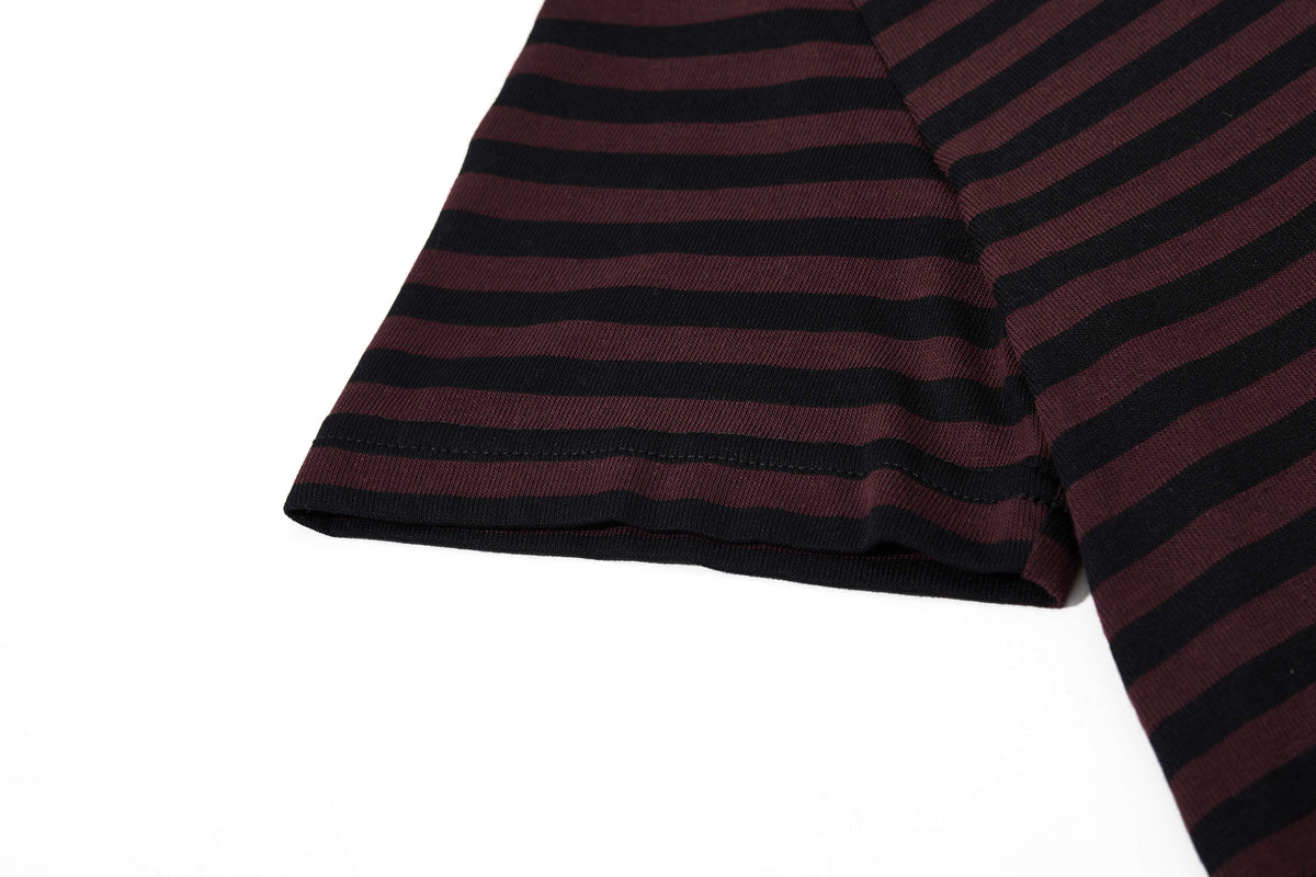 Madxmarx Rhinestone Stripe Tee