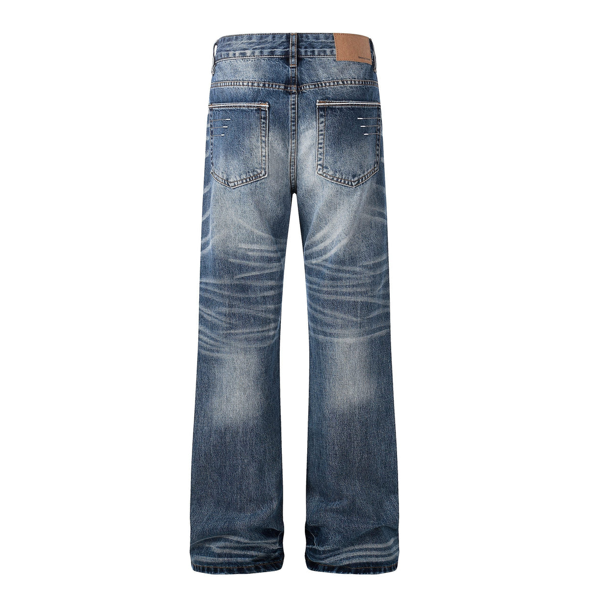 Madxmarx “Jeans de mezclilla con efecto desteñido vintage”