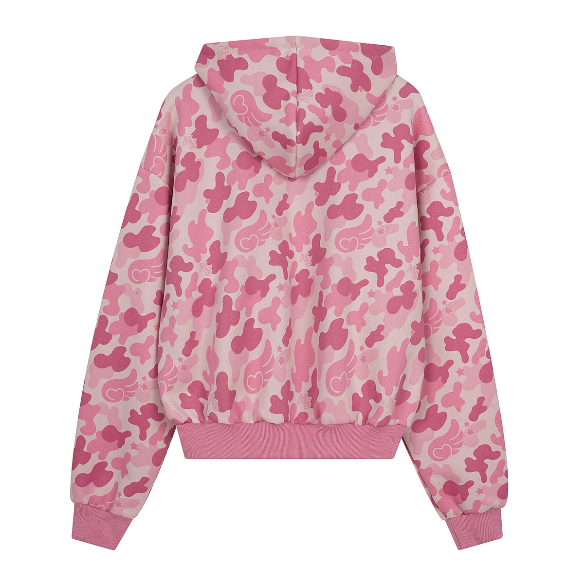 Madxmarx Camo Graphic Zip-Up Hoodie