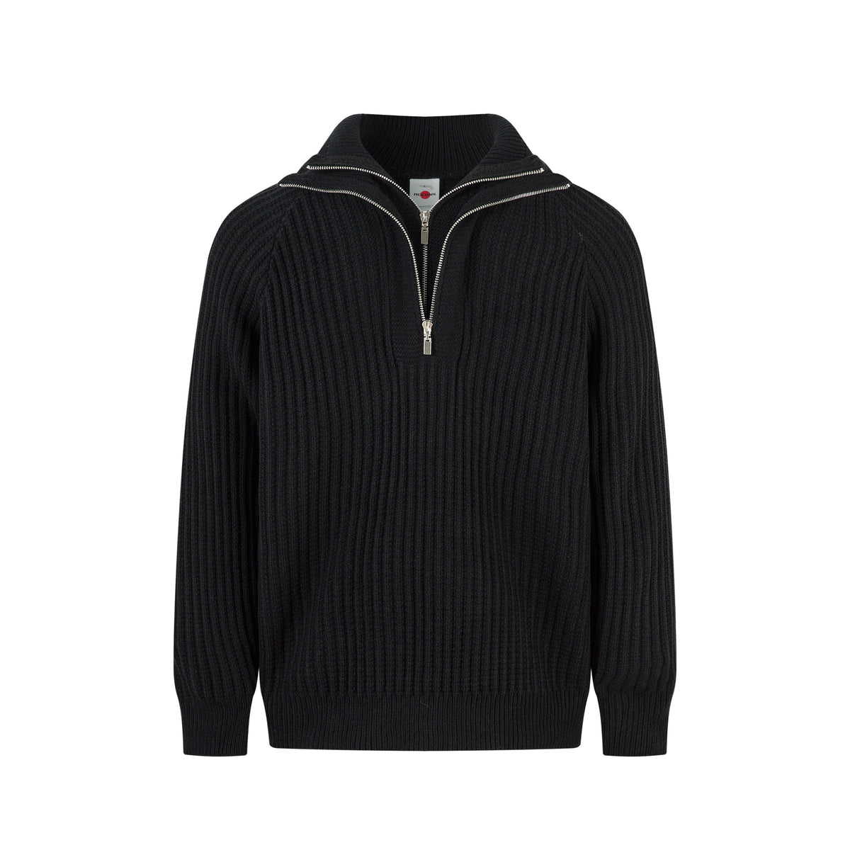 Madxmarx Minimalist Half-Zip Knit Sweater