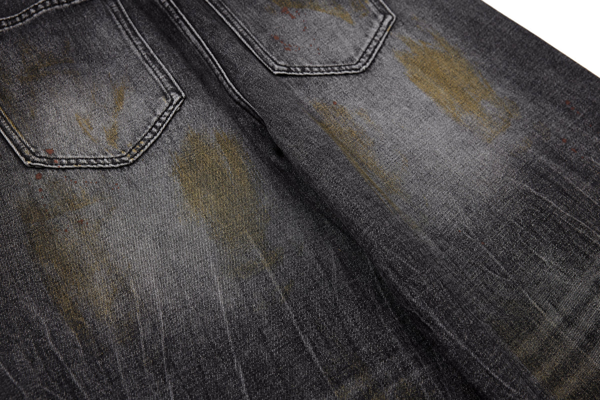 Pantalon en jean incurvé délavé vintage Madxmarx