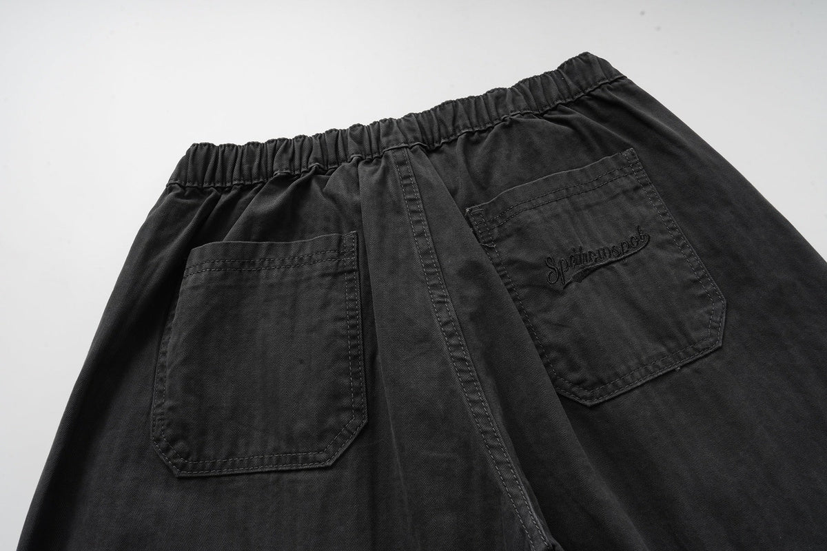 Madxmarx Washed Utility Wide-Leg Pants