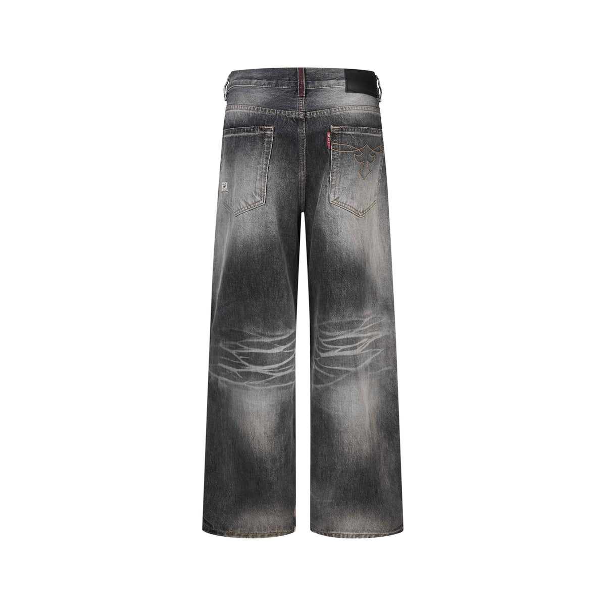 Madxmarx Vintage Faded Wide-Leg Jeans